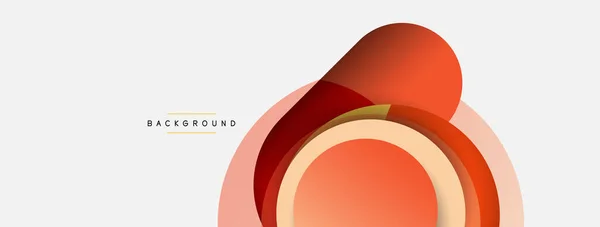 Círculo Formas Redondas Fondo Abstracto Ilustración Vectorial Para Fondo Banner — Vector de stock