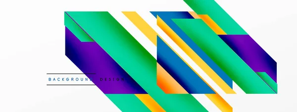 Minimaler Geometrischer Abstrakter Hintergrund Dynamische Linienkomposition Trendige Techno Business Vorlage — Stockvektor