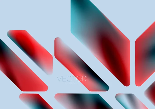Fluid Color Dynamic Geometric Shapes Abstract Background Vector Illustration Wallpaper — Stock vektor