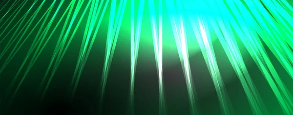 Fénysugarak Neon Vonalak Elvont Háttér Vektor Illusztráció Tapéta Banner Háttér — Stock Vector