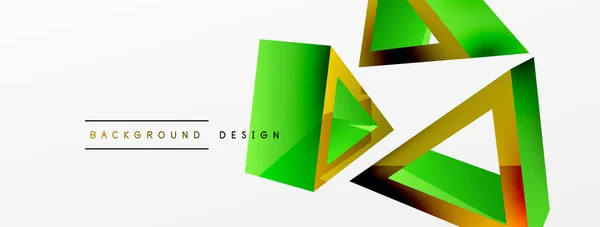 Triangle Abstract Background Vector Basic Shape Technology Business Concept Composition — Διανυσματικό Αρχείο