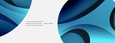 Yaratıcı geometrik duvar kağıdı. Asgari soyut arkaplan. Duvar kağıdı arkaplanı veya iniş sayfası için daire ve dalga kompozisyon vektör çizimi