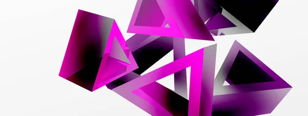 Triangle Abstract Background Basic Shape Technology Business Concept Composition Trendy — Διανυσματικό Αρχείο