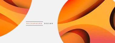 Yaratıcı geometrik duvar kağıdı. Asgari soyut arkaplan. Duvar kağıdı arkaplanı veya iniş sayfası için daire ve dalga kompozisyon vektör çizimi