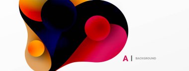 Geometrik yuvarlak şekiller ve soyut çemberler. Yapay zeka teknolojisi, engelleme zinciri, iletişim için duvar kağıdı, 5G, bilim, iş