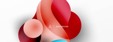 Akan geometrik şekiller, minimalist soyut arkaplanı oluşturur. Yuvarlak şekiller ve daireler. Yapay zeka teknolojisi, engelleme zinciri, iletişim için duvar kağıdı, 5G, bilim, iş