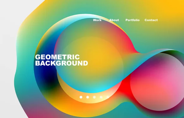 Abstract Liquid Background Your Landing Page Design Web Page Website — Stok Vektör