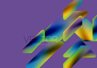 Fluid color dynamic geometric shapes abstract background. Vector illustration for wallpaper banner background or landing page