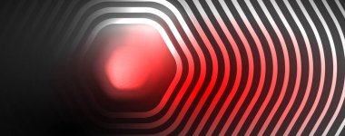 Neon parlak altıgenler soyut arkaplan, teknoloji enerji alanı ışık konsepti, soyut arkaplan duvar kağıdı deseni