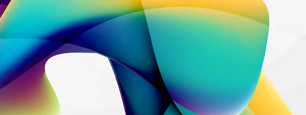 Fluid Color Abstract Background Liquid Gradients Wave Pattern Trendy Techno — Vector de stock
