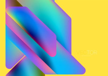 Tech minimal geometric wallpaper. Creative abstract background. Vector illustration for wallpaper banner background or landing page