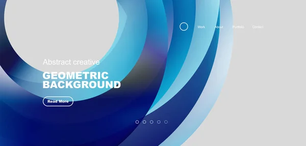 Cercles Fond Abstrait Minimal Techno Concept Entreprise Motif Pour Papier — Image vectorielle