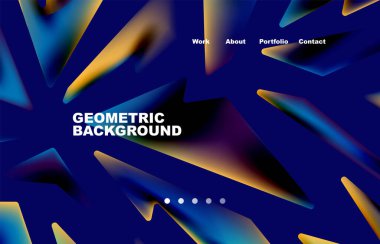 Broken pieces abstract background. Trendy background for your landing page design, concept of web page design for website and mobile website