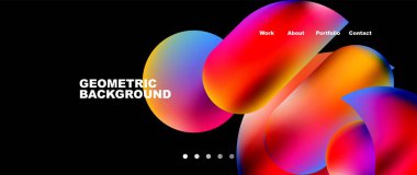 Minimal geometric abstract background, vector illustration for wallpaper banner background or landing page