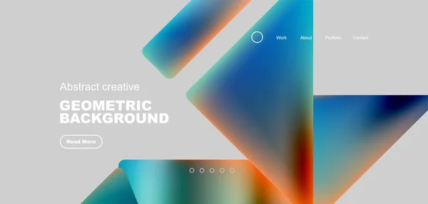 Triangles Fluides Fond Abstrait Minimal Techno Concept Entreprise Motif Pour — Image vectorielle