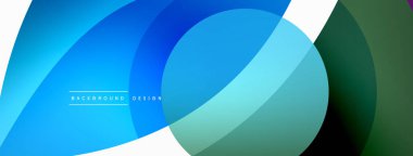 Yaratıcı geometrik duvar kağıdı. Asgari soyut arkaplan. Duvar kağıdı arkaplanı veya iniş sayfası için daire dalga ve yuvarlak şekiller kompozisyon vektör çizimi