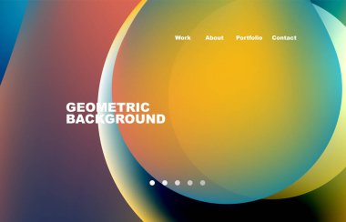 Abstract liquid background for your landing page design. Web page for website or mobile app wallpaper