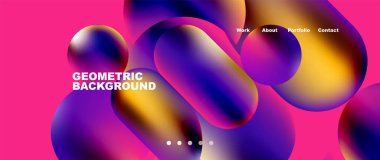 Minimal geometric abstract background, vector illustration for wallpaper banner background or landing page