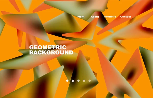 Broken Pieces Abstract Background Trendy Background Your Landing Page Design — Stockvektor
