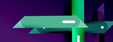 Arka plan dinamik çizgileri geometrik duvar kağıdı. Duvar kağıdı afişi ya da iniş sayfası için çizgili kompozisyon vektör illüstrasyonu