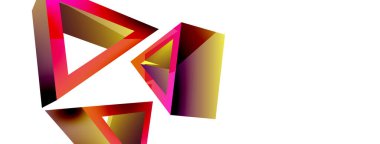 Üçgen soyut arkaplan. 3D vektör temel biçim teknolojisi veya iş konsepti bileşimi. Duvar kağıdı, afiş, arkaplan veya iniş için moda tekno iş şablonu