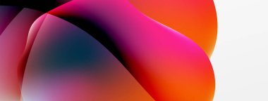 Soyut arkaplan. Duvar kağıdı, pankart, arkaplan veya iniş için akışkan renk dalgası şablonu