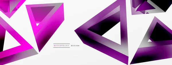 Triangle Abstract Background Vector Basic Shape Technology Business Concept Composition — Vetor de Stock