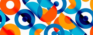 Temiz bir çember arka planı. Duvar kağıdı, pankart, arkaplan veya iniş için renkli şablon