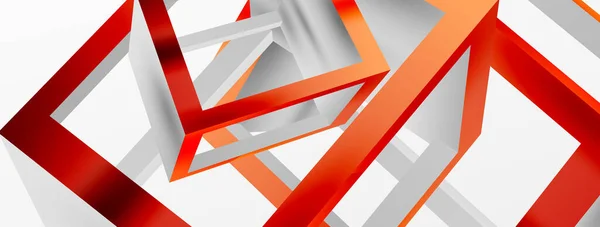 Cube Shapes Vector Geometric Background Trendy Techno Business Template Wallpaper —  Vetores de Stock