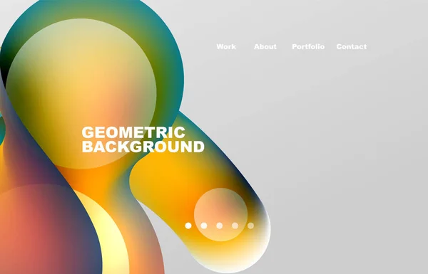 Abstract Liquid Background Your Landing Page Design Web Page Website — Stok Vektör