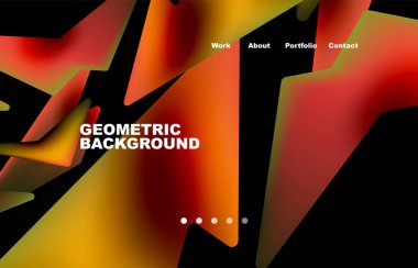 Broken pieces abstract background. Trendy background for your landing page design, concept of web page design for website and mobile website