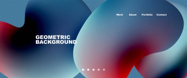 Akışkan şekiller vektör soyut arkaplanı