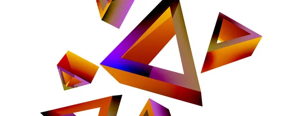 Triangle Abstract Background Basic Shape Technology Business Concept Composition Trendy — 스톡 벡터