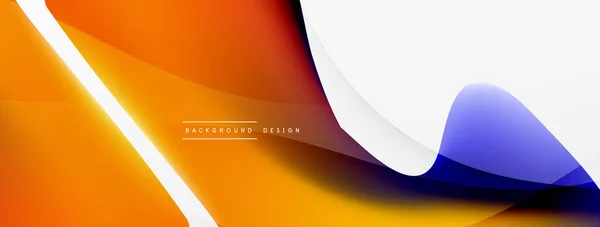 Fluid Color Abstract Background Liquid Gradients Wave Pattern Trendy Techno — Vettoriale Stock