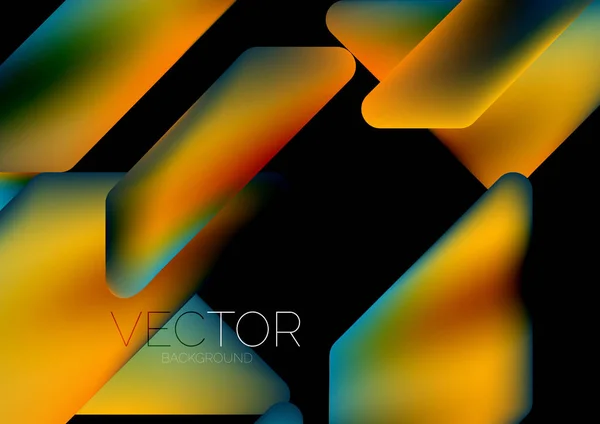 Fluid Color Dynamic Geometric Shapes Abstract Background Vector Illustration Wallpaper — 图库矢量图片