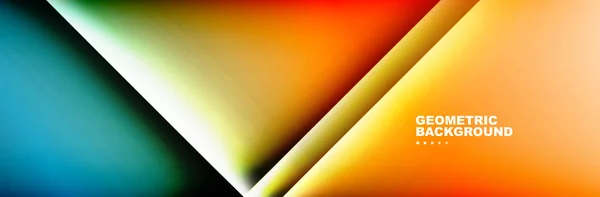 Lignes Ombre Sur Fond Abstrait Géométrique Dégradé Illustration Vectorielle Pour — Image vectorielle