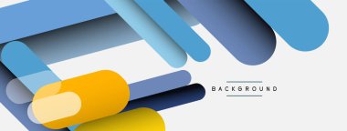 Soyut arkaplan. Yuvarlak şekiller, gri arkaplanda çizgiler. Duvar kağıdı afişi veya iniş sayfası için vektör illüstrasyonu