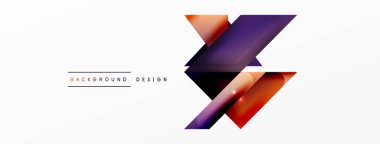 Dinamik 3d geometrik soyut arkaplan. Üçgenler ve diğer basit formlar. Duvar Kağıdı, Sancak, Arkaplan, Kart, Kitap İllüstrasyonu, İniş Sayfası