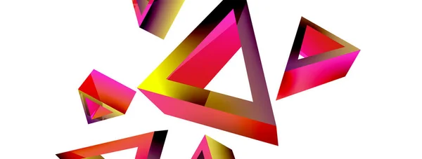 Triangle Abstract Background Basic Shape Technology Business Concept Composition Trendy — Stockvector