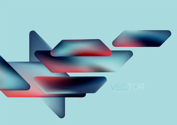 Tech Minimal Geometric Wallpaper Creative Abstract Background Vector Illustration Wallpaper — Stock Vector