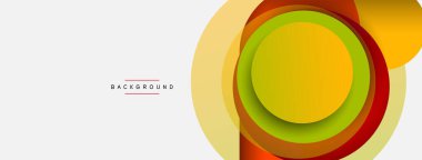 Yaratıcı geometrik duvar kağıdı. Asgari soyut arkaplan. Duvar kağıdı arkaplanı veya iniş sayfası için daire bileşimi vektör çizimi