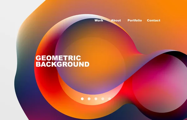 Abstract Liquid Background Your Landing Page Design Web Page Website — Stockvektor