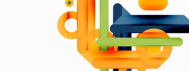 Yaratıcı geometrik duvar kağıdı. Küçük çizgiler ve çember arkaplanı