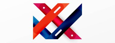 Arka plan çakışan hatlar. Dinamik çizgiler soyut duvar kağıdı. Duvar kağıdı afişi veya iniş sayfası için düz satır kompozisyon vektör ilüstrasyonuName