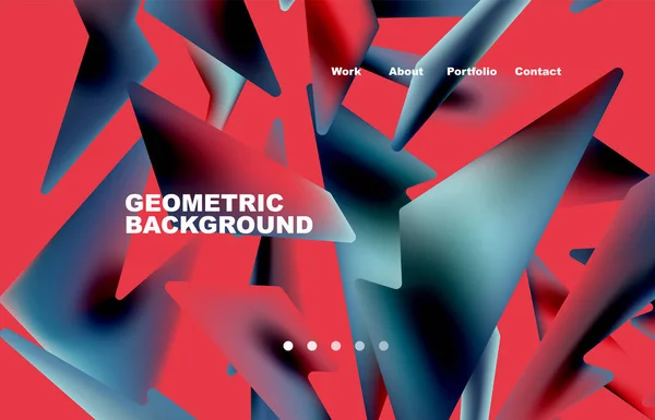 Broken Pieces Abstract Background Trendy Background Your Landing Page Design — Image vectorielle