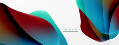 Abstract background. Fluid gradient color wave template for wallpaper, banner, background or landing