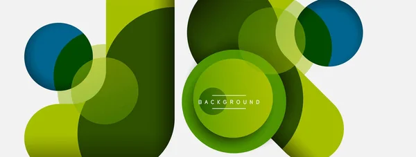 Circle Shapes Abstract Background Vector Illustration Wallpaper Banner Background Landing — Stock Vector