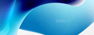 Fluid abstract background, round shapes and circle flowing design for wallpaper, banner, background or landing