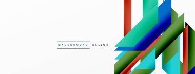 Minimum geometrik soyut arkaplan. Dinamik 3D çizgi kompozisyonu. Duvar kağıdı, afiş, arkaplan veya iniş için moda tekno iş şablonu