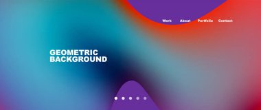 Liquid shapes with flowing gradient colors. Round elements and circles. Vector illustration for wallpaper, banner, background, leaflet, catalog, cover, flyer